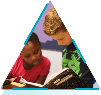 boy and girl reading