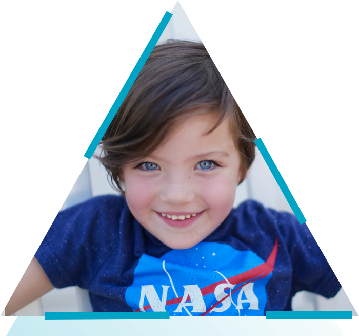 child in nasa t-shirt